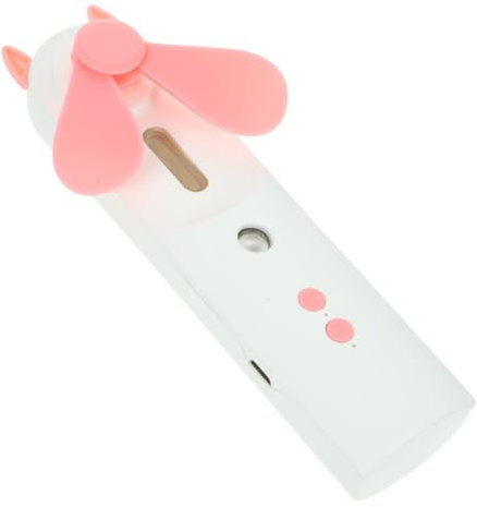CIYODO Mini Ventilateur Usb Multifonctionnel Rechargeable Avec Brumisateur Ventilateur De Voyage Portable Rose