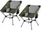 Sportneer Campingstuhl Faltbar Camping Stuhl Tragbarer Campingstühle 150Kg Faltstuhl Ultraleichter Packmaß Kleiner Klappstuhl mit Tragetasche für Picknick Outdoor, Wandern, Armeegrün, Zweierpack