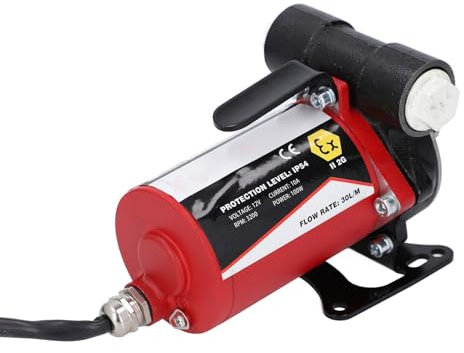 Selbstansaugende 12-V-Benzin-Umfüllpumpe, Leise Öl-Umfüllpumpe mit BSP3/4-Schnittstelle, Kraftstoff-Umfüllpumpe für Autos, Wohnmobile, Boote