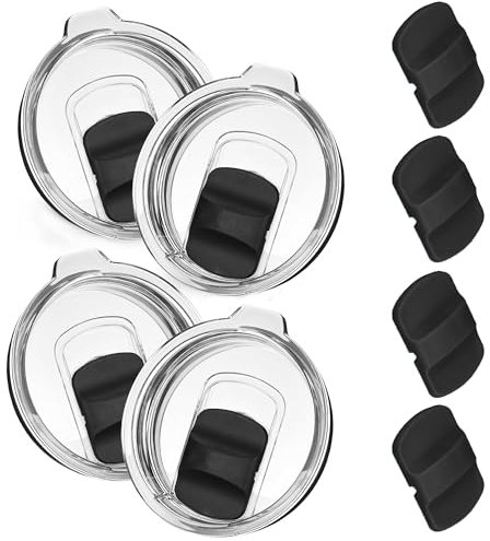 Yeti Replacement Lids - 4 Pack, Compatible With 30 oz Tumbler, Straw Mug & 14 oz Mug, BPA Free