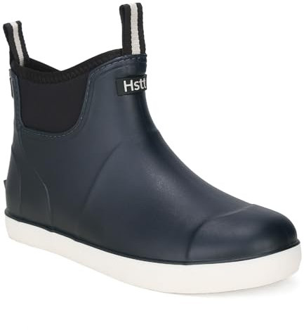 Yenxapei Gummistiefel Herren, Anti-Rutsch und Wasserdicht Kurz Halbhoch Stiefeletten Chelsea-Stiefel,Bequem Atmungsaktiv Mode Regenschuhe Arbeitsstiefel