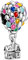 Wedanor Charme Up House Balloons Charms-Anhänger 925 Sterling Silber Charm Bead Pendant für Europäische Armbänder und Halsketten