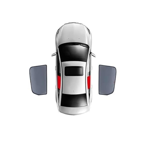 DZSJHGFDD Sonnenschutz Für Toyota Für CHR Für CH-R 2016-2022 Magnetischer Auto-Sonnenschutz Visier Frontscheibenrahmen Vorhang Heckscheiben-Sonnenschutzschild Sonnenschutz Auto(2PCS Rear)