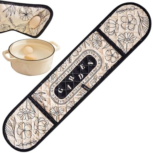Oven Mitts Cooking Gloves - Oven Mitts And Pot Holders | 80x17cm Heat-Resistant Extra Long Cooking Gloves, Innovative Anti-Scald Gloves Baking Gloves For Hot Pots Pans Plates Bowls Trays