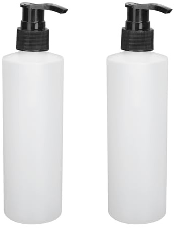 Kodrily 2Pcs Massage Oil Dispenser Bottles, 250ml Empty Massage Oil Bottles with Pump Replacement, ABS Plastic Pump Dispenser Heater Accessories for Cream Shampoo Soap Container