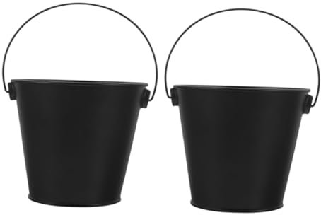 GAROZATION 2pezzi Secchio Per Da Barbecue Contenitore Per Resistente Per Grigliate All Per e Compatte Facile Da e Manutenere