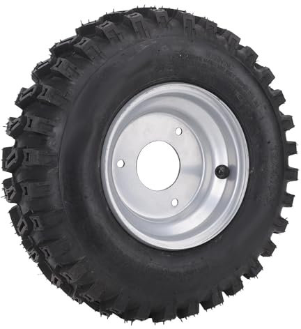 ATV Quad Go Kart Offroad Reifen Aluminiumlegierung Vakuumrad Gummi -Reifen Mini -Fahrradmäher 6 Zoll Felgen