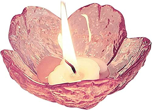 Kerzenhalter, Mädchen Kirschblüte Glas Kerzenhalter Haushalts Kerzenhalter Candle Light Dinner Supplies Requisiten zu senden Kerzen Kerzenhalter