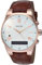 Guess Femmes Analogique-Digital Quartz Montre avec Bracelet en Cuir C0002MB4