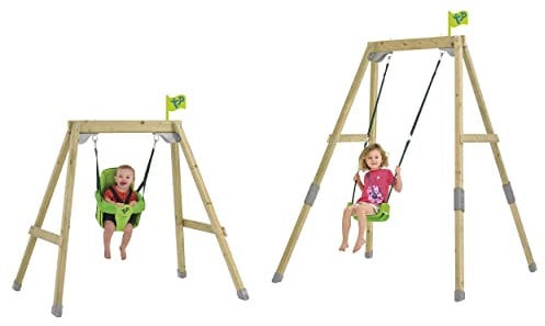 Portique évolutif FOREST ACORN balançoire - fauteuil bébé - kit d'ancrage - bois FSC® h200 cm