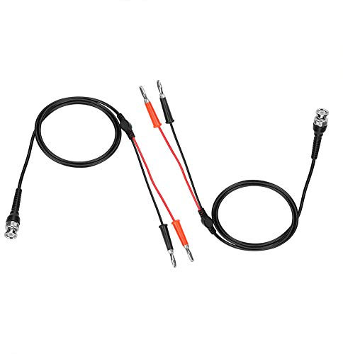 Bananenstecker Kabel, 50Ω 2 Stück 42,5 Zoll BNC to Dual Bananenstecker Banana Plug Connector Test Leads