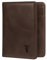 TORRO Bifold Wallet – Premium Genuine Leather Card Wallet with RFID Protection (Dark Brown)