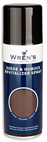 Wren's Revitalizer, Suede Velours Renovating Spray for Faded Color on Suede, Nubuck, Textile Shoes, Boots, Bags - 200 ml - 6.76 fl. oz. (Black)