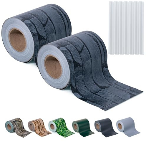 Sichtschutzstreifen Zaun 35 m x 19 cm inkl.20 Clips, Sichtschutz Zaunfolie PVC Sichtschutzstreifen Doppelstabmatten für Gartenzaun, Balkon/Diverse Farben-2PCS