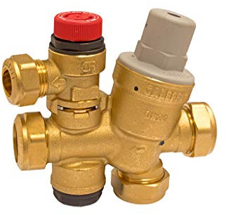 Caleffi Multibloc Cold Water Control Valve 533112CST 3 & 6 Bar - Circlip