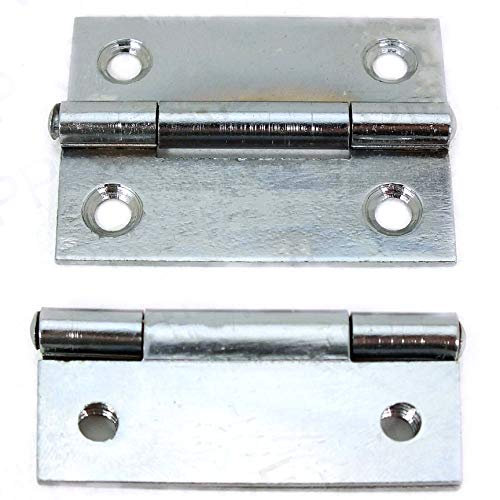 2X Large 50mm Polished Chrome Cupboard Hinges Cabinet Furniture Chest Trunk…