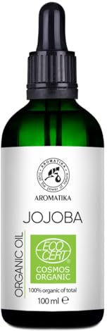 Jojobaöl BIO 100ml - Jojoba Öl - Simmondsia Chinensis - Kaltgepresst - Jojoba Öl Naturrein - Trägeröl - Bio Öl für Hautpflege - Haarpflege - Schönheit