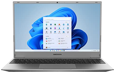 MEDION E16402 40,7 cm (16,1 Zoll) Full HD Notebook (Intel Core i3-1115G4 Prozessor, 8 GB DDR4 RAM, 512 GB M.2 PCIe SSD, Intel Iris Xe Grafik, HD Webcam, Win 10 Home)