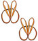 FORBELL Nylon Kletterschlinge, 18mm Nylon Sling Runner für Klettern, Schaukeln, Baumarbeiten, Outdoor-Aktivitäten (60 cm, Orange (2 Stück))