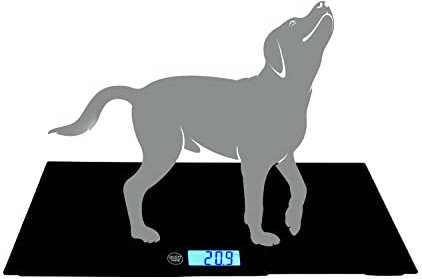 Weighing Scales LCD Digital Scales Digital pet scale for dogs, animal scale platform, 3 Weighing Modes, kg, lb, st, MAX 220 lb Automatic shutdown after 15 seconds of inactivity