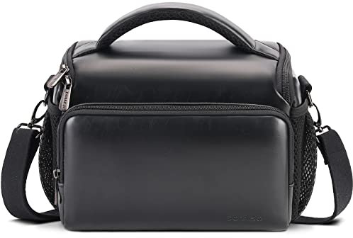 DOMISO Camera Bag Case Messenger Bag Waterproof Anti-shock Shoulder Bag,Black