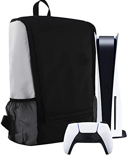 Géneric Étui de transport de voyage pour PS5 Sac à dos pour PS5 Console Sac de protection de luxe Sac à poignée pour PS5 Ensemble multifonction de rangement de voyage