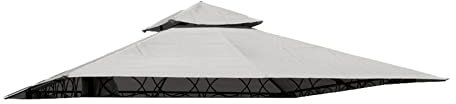 KOEM Telo di Ricambio Bianco per Gazebo 3x3, Poliestere 180 Gr/Mq con AirVent (Eden 3x3 Bianco)