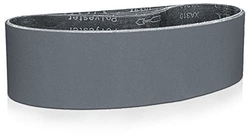 Sruhrak Sanding Belts 100 x 915 mm - Pack of 5 400 Grit Silicon Carbide Sanding Belts for Polishing and Rust Removal of Metal