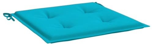 vidaXL Gartenstuhl Kissen 2 STK., Kissen für Gartenmöbel Hocker Sofa, Wasserabweisendes Sitzpolster, Sitzkissen Stuhlpolster, Türkis Stoff