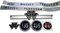 AEspares Frontgrill-Emblem und Motorhauben-Aufkleber-Set, kompatibel mit Massey Ferguson 135 Traktoren
