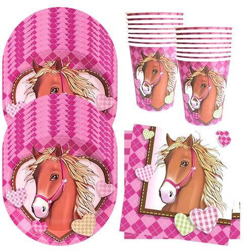 REVALV Decorazioni Compleanno 16 Ospiti,Stoviglie per Feste,Feste Compleanno,Piatti Compleanno,Tazze,Tovaglioli,per Bambini Compleanno Feste Decorazione