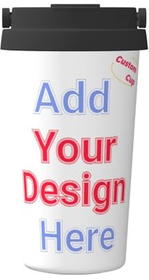 Taza de viaje personalizada con texto de foto, taza de acero inoxidable aislada con tapa, vaso de acero inoxidable personalizado, regalos personalizados para cumpleaños, aniversario, mamá, papá, amigo