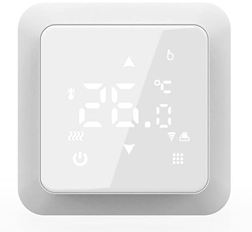Luxus-Time WLAN Raumthermostat WiFi Heizungsthermostat Fußbodenheizung mit Rahmen Anderer Hersteller kompatibel über Tuya App bedienbar