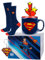 DC Comics Batman Superman Mens Socks + Mug + Keychain Funny Gifts Men Cotton Sock Funky Gift 6.5-10.5 Superman