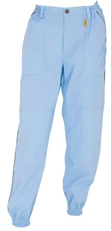 LYSON Imkerhose Hose für Imker Arbeit mit Bienen Imkeri Schutzhose Arbeitshose Bienenzuchthose Bienenzuchthosen Cargo Hose Schutzhose Streetwear Outdoor Blau Größe L