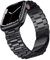 SUNFWR Compatible avec Bracelet Apple Watch 45mm 44mm 42mm(Series 3/2/1) pour Hommes Femmes, Bracelet en Métal en Acier Inoxydable pour iWatch Séries 9/8/7/6/5/4/3/2/1/SE/SE2(Noir)