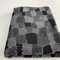 Jeansstoff zum nahen meterware Baumwollstoffe gewaschener Jeansstoff Patch-Gitter 170 cm breit Jacquard zum Nähen von Hosen, Jacken, Dekorationen(Color:Schwarz)