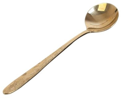 Zerodeko Louche Laiton Épais Cuillère Cuivre Ustensile De Cuisine Pratique Pour Dîner à Domicile Idéale Pour Service Famille