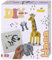 Hama Perlen 3256 Bügelperlen 3D Safari, Geschenkpackung mit ca. 2.500 Midi-Perlen, einer quadratischen Stiftplatte zum Zusammenstecken, Motivvorlage, Bügelpapier, für Kinder ab 5 Jahren