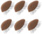 Ipetboom 6paires Kit De Pratique De Maquillage Paupières Amovibles Pour Extensions De Tête Entraînement Réaliste Pour Professionnels Beauté