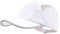 CLAPE Baseball Cap Herren Damen Sommer Atmungsaktiv Schnelltrocknend Running Sport Cap Baseballkappe Mesh Basecap für Golf Laufkappe Sonnenschutz Leicht White DCP2401