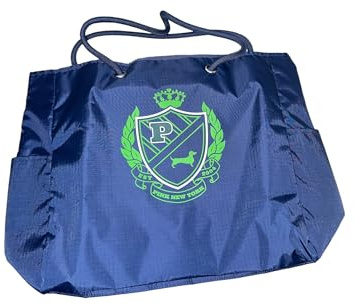 Victoria's Secret Wendbare Canvas-Tragetasche, Farbe: Blau/Grün