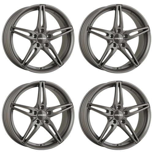 4x Carmani Felgen Alufelgen 15 Oskar 6,5x16 ET33 5x112 hyper gun kompatibel mit Skoda Octavia Superb Yeti