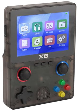 ASHATA Console di Gioco Portatile, Console per Giochi retrò con Scheda di Memoria 32G, Doppi Joystick 3D, Schermo IPS da 3,5 Pollici, Simulatore GBA, 11 Emulatori, Videogiochi retrò