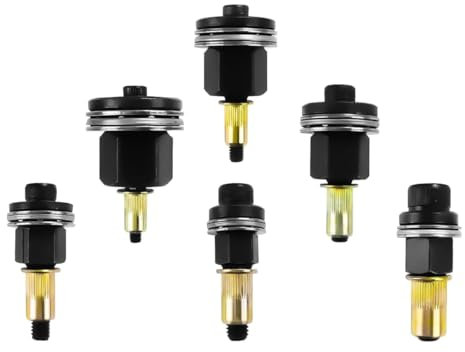 6 Stück Nietmutternzange Set, Einnietmuttern Werkzeugkopf Set M3 M4 M5 M6 M8 M10, Handnietwerkzeug Set, Manuelle Nietmaschine, für die Montage von Warenregalen