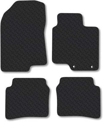 Fits Hyundai Bayon (2021+) [Mild Hybrid] 5mm Rubber Car Mats | Heavy Duty Rubber Tailored Fit Floor Mats Full Coverage Durable Waterproof Accessories Easy Clean Anti Slip Made in the UK