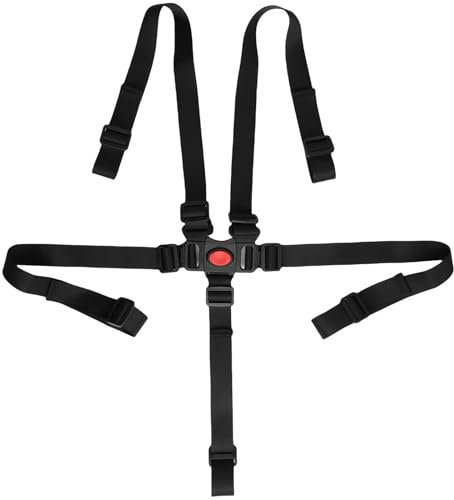 5 Punkt Sicherheitsgurt für Kinder, Verstellbarer und Multifunktionaler Sicherheitsgurt für Baby Hochstuhl und Kinderwagen, Hochstuhlgurte Verstellbare Wandelbare Gurte Kinderschutzgurt Buggy