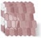 MOONFUN Long Hexagon Peel and Stick Tiles Backsplash,10 Sheets 3D Self Adhesive Wall Tile Back Splash 12 x 12 Inch for Kitchen,Bathroom(Pink)