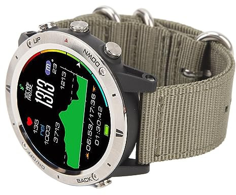 Montre Connectée pour Hommes, étanche jusqu'à 50 M, en Acier Inoxydable et en Nylon, 4.0, Surveillance de la Fréquence Cardiaque, Contrôle de la Musique, Montre Intelligente de