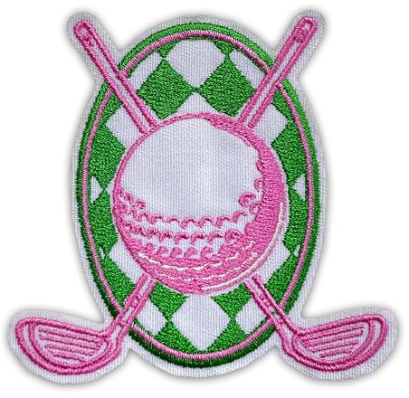 Play Golf Patch 7,6 cm Golfball, Golfplatz, Sport, Fitness, Geschenke für Väter, zum Aufbügeln/Aufnähen, Stickerei, Stoffapplikation für Trucker, Hut, Kleidung, Rucksack, DIY, Golf-Zubehör, Freund